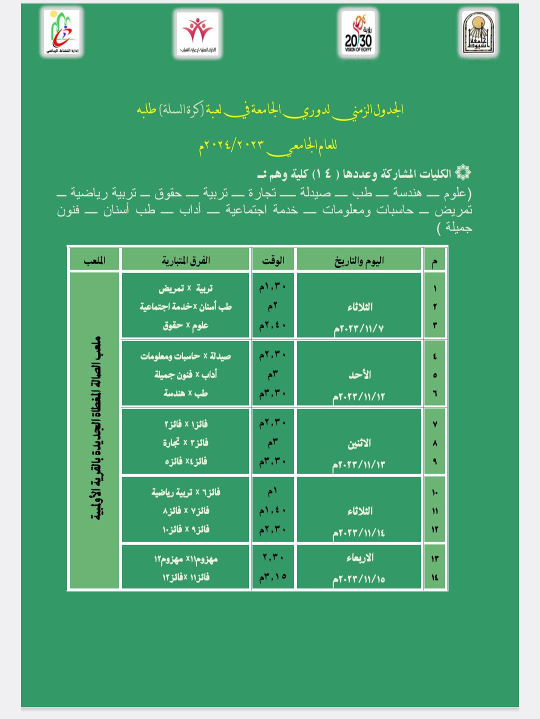 فريق الكلية لكرة السلة يفوز في اولي مبارياته في دوري الجامعة. 