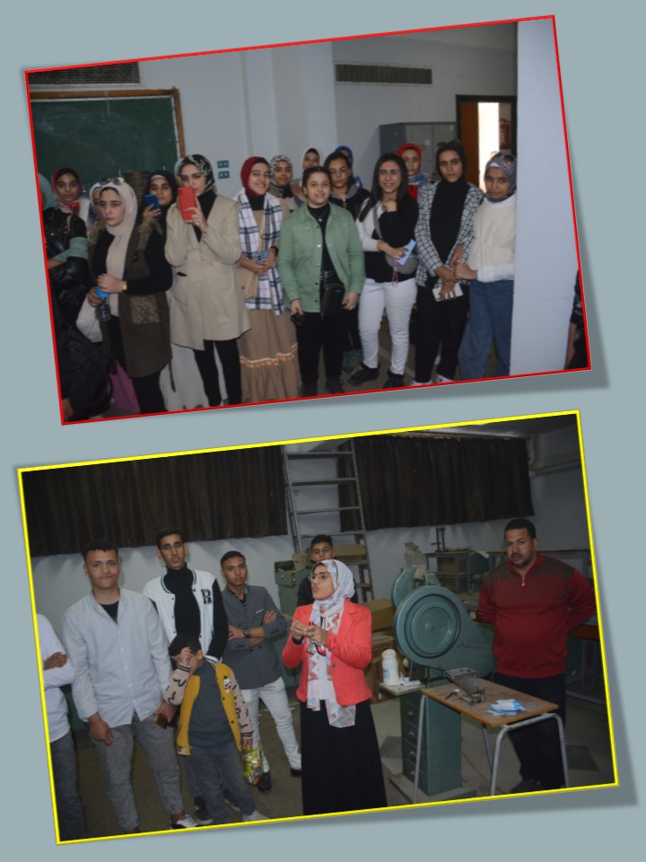 زيارة طلاب مدرسة الشهيد مصطفى حمدون الثانوية المشتركة بأم القصور بمنفلوط للكلية