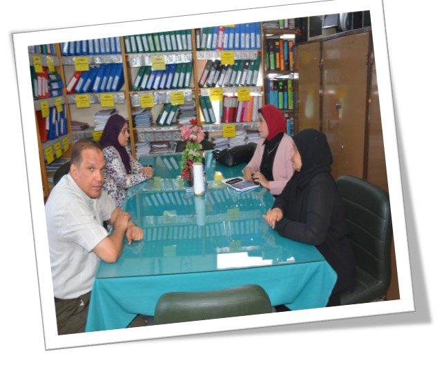 زيارة أعضاء مركز ضمان الجودة بالجامعة للكلية